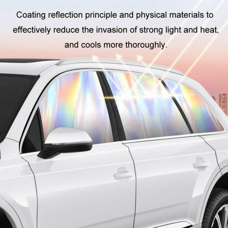 Colorful Titanium Silver Magnetic Car Sun Protection Sunshade Curtain(Driver Seat) - Window Foils & Solar Protection by buy2fix | Online Shopping UK | buy2fix