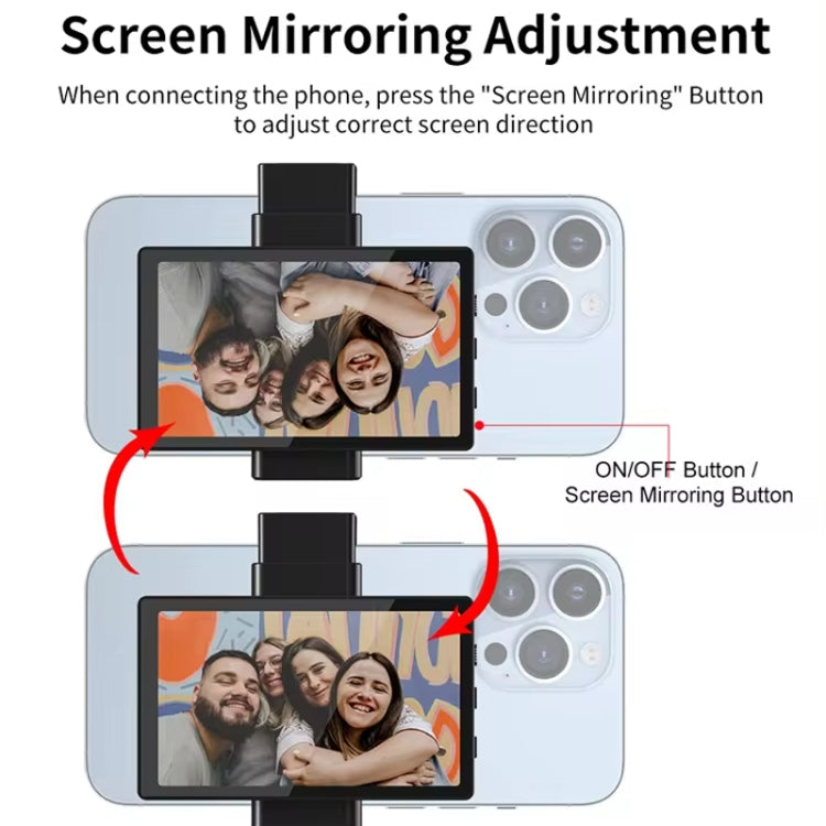 KingMa PH01 Smartphone Mini Monitors Sync Rear Camera Selfie Screen with Magnetic Phone Clip - Others Accessories by buy2fix | Online Shopping UK | buy2fix