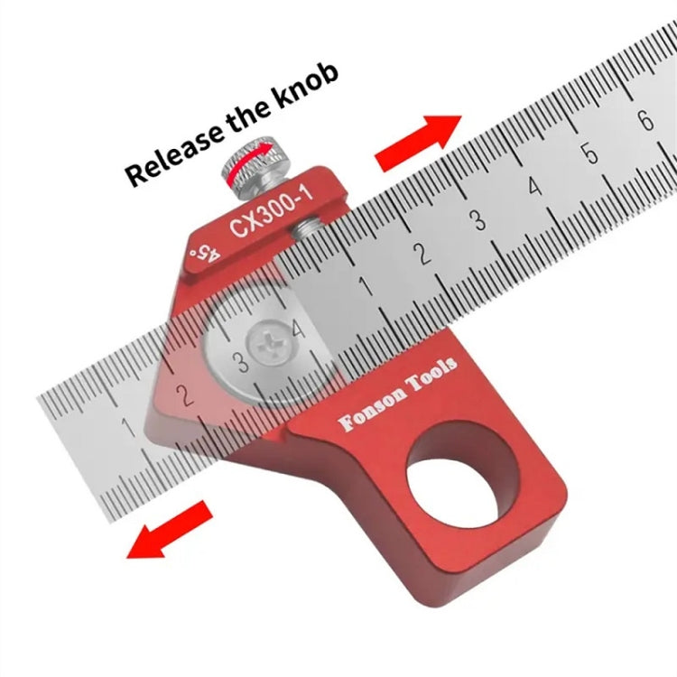 Fonson Woodworking Marking Square Ruler Measuring Tool(Main Body) - Measuring Tools by Fonson | Online Shopping UK | buy2fix