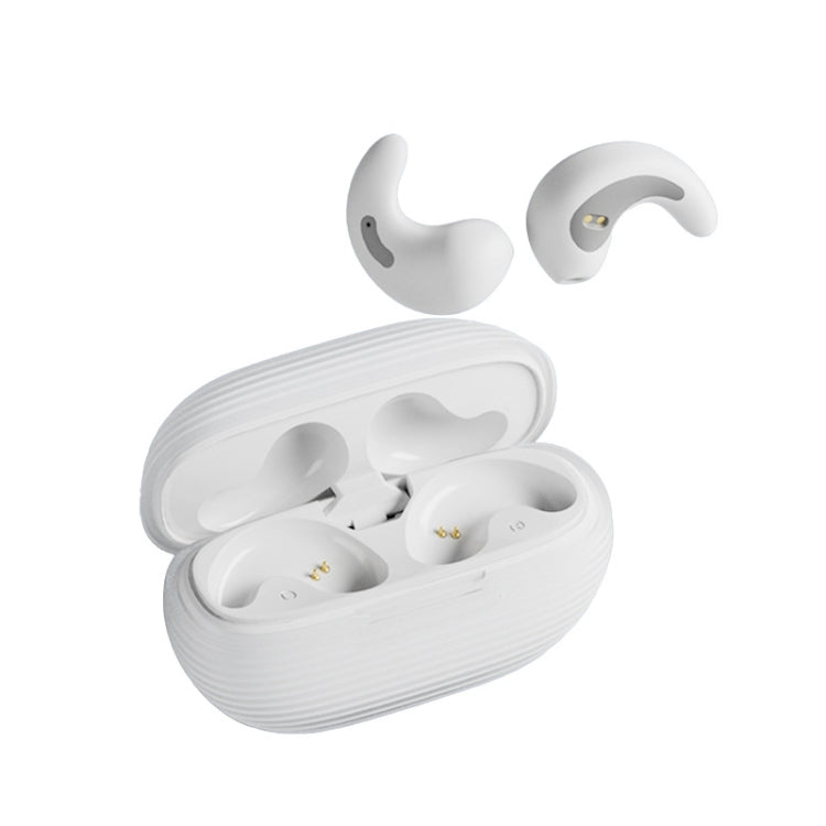 OWS Sleep Bluetooth Earphones With Charging Compartment, Color: White Wih Silicone Case - Bluetooth Earphone by buy2fix | Online Shopping UK | buy2fix