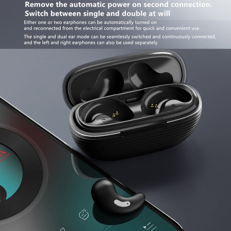 OWS Sleep Bluetooth Earphones With Charging Compartment, Color: Black Wihout Silicone Case - Bluetooth Earphone by buy2fix | Online Shopping UK | buy2fix