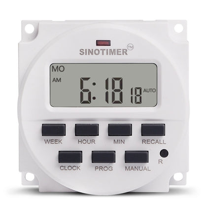 SINOTIMER TM618N-1 110V 7 Days Weekly Programmable Digital Electronic Timer Switch - Switch by SINOTIMER | Online Shopping UK | buy2fix