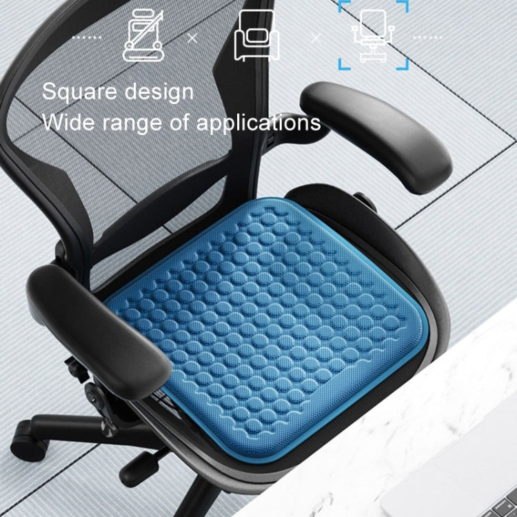 HELLOLEIBOO Car Gel Ice Cushion Four Seasons Universal Breathable Seat Cushion, Color: Cushion+Backrest Double Layer Blue - Seat Accessories by HELLOLEIBOO | Online Shopping UK | buy2fix