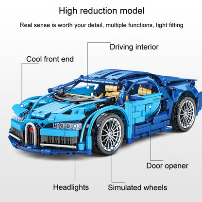 SEMBO 701924 1:14 Sports Racing Car Model Building Blocks Puzzle Assembly Children Toy - Building Blocks by SEMBO | Online Shopping UK | buy2fix