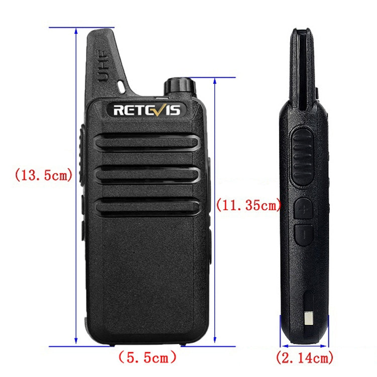 RETEVIS RT22 Hotel Mini Charging Two-Way Wireless Intercom Walkie Talkie(EU Frequency no Plug) - Handheld Walkie Talkie by RETEVIS | Online Shopping UK | buy2fix