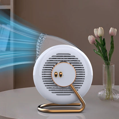 F5 USB Charging Colorful Lighting Effect Desktop Negative Ion Purification Air Fan(White) - Electric Fans by buy2fix | Online Shopping UK | buy2fix