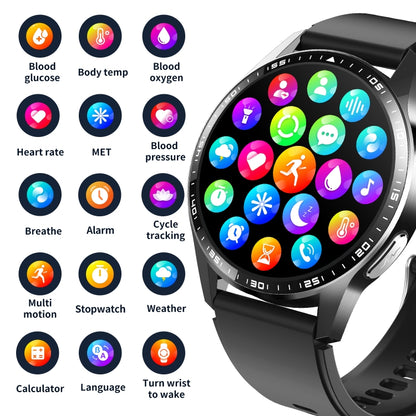 F400  1.55 Inch Screen Smart Watch Support ECG/ Blood Oxygen / Blood Sugar / 150+ Sports Mode, Color: Black Milan - Smart Watches by buy2fix | Online Shopping UK | buy2fix