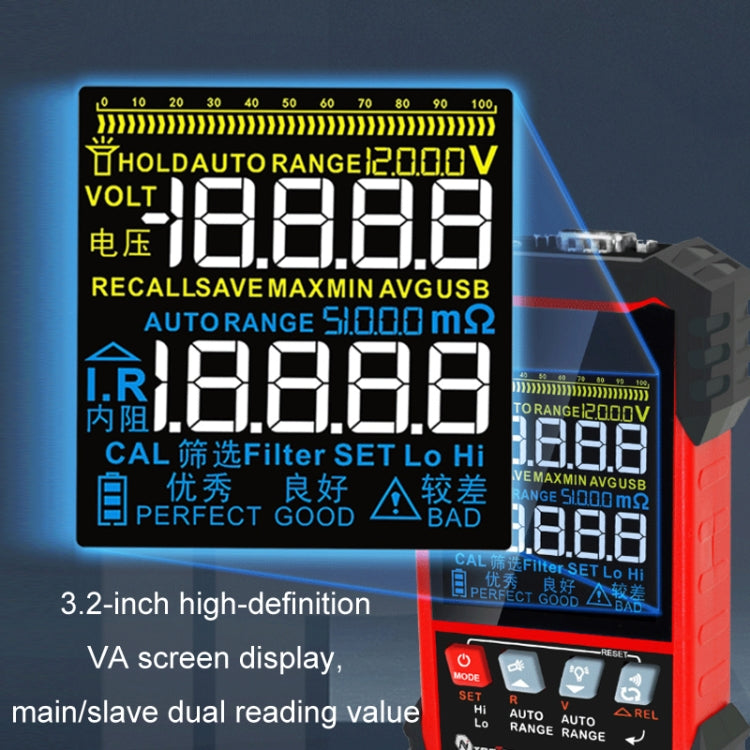 Battery Internal Resistance Tester Lead-Acid Alkaline Lithium Battery Tester, Model: IR500 - Battery & Resistance Tester by buy2fix | Online Shopping UK | buy2fix