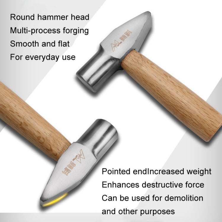 MYTEC Small Silversmith Hammer Tool Short Handled Small Hammer Handmade Round Head Duckbill Hammer - Hammer by MYTEC | Online Shopping UK | buy2fix