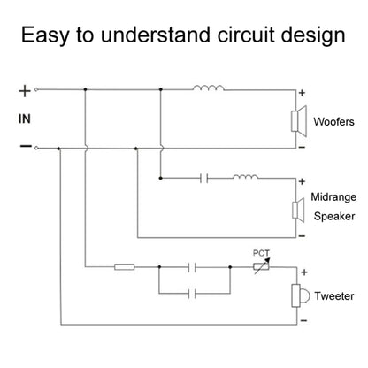 WEAH-338 High Medium And Low 3-Way Audio Crossover Hi-Fi Speaker Conversion Divider - Audio Crossover by buy2fix | Online Shopping UK | buy2fix