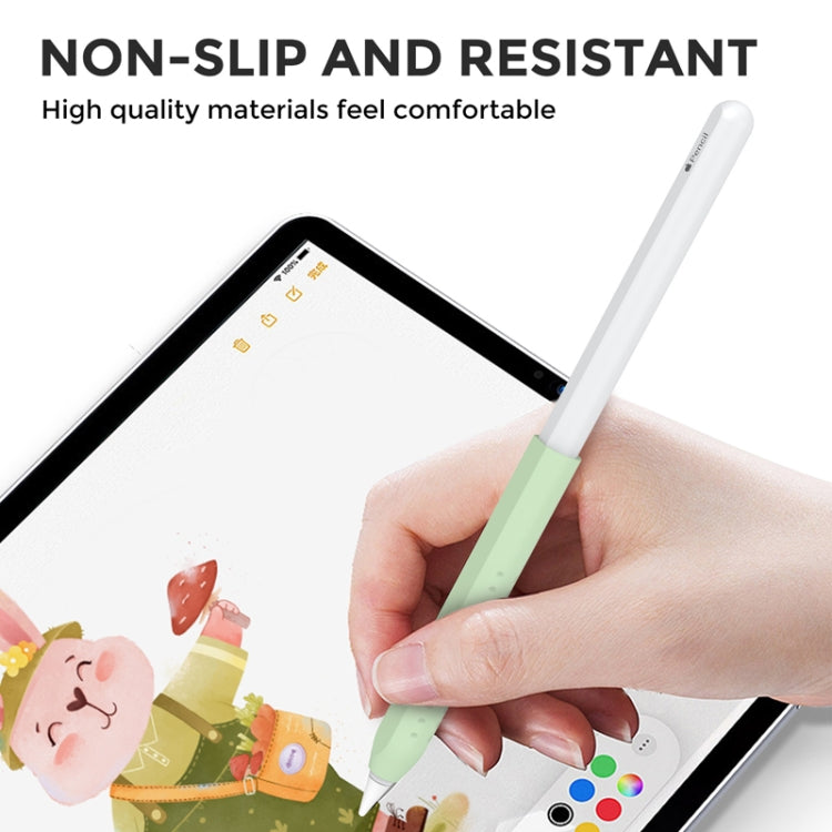 For Apple Pencil 1&2 AhaStyle PT182 Silicone Protective Grip Cover(Blue) - Pencil Accessories by AhaStyle | Online Shopping UK | buy2fix