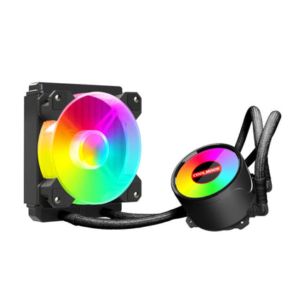 COOLMOON RGB120 5V ARGB Integrated Single Row Multi-Platform CPU Cooler(Black) - Fan Cooling by COOLMOON | Online Shopping UK | buy2fix