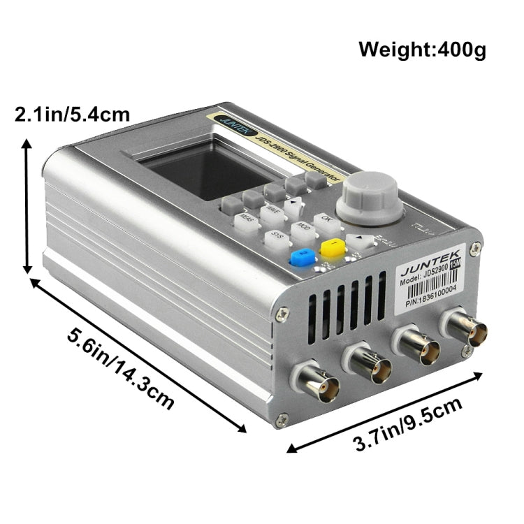 JUNTEK Programmable Dual-Channel DDS Function Arbitrary Waveform Signal Generator, Frequency: 40MHz(US Plug) - Other Tester Tool by buy2fix | Online Shopping UK | buy2fix