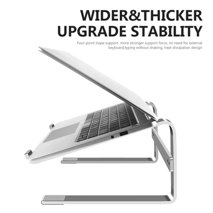 Desktop Aluminum Alloy Heightened Heat Dissipation Laptops Stand(Black) - Laptop Stand by buy2fix | Online Shopping UK | buy2fix