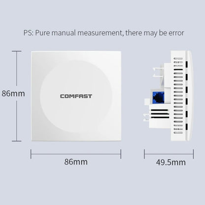 COMFAST CF-E591AX 1500Mbps Dual-Band WiFi6 In-Wall AP Supports 48V POE Power Supply - Wireless Routers by COMFAST | Online Shopping UK | buy2fix