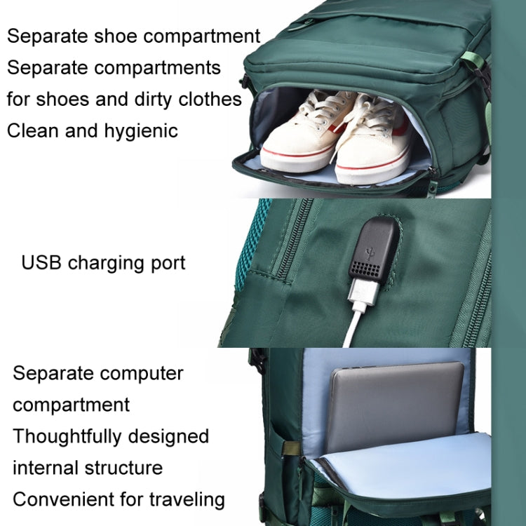 WEIXIER B692 Large Capacity Shoulder Bag Business Travel Computer Backpack(Green) - Double-shoulder Bags by WEIXIER | Online Shopping UK | buy2fix