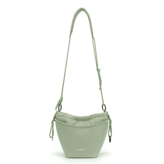 Cwatcun D159 Cloud Drawstring Camera Bag Shoulder Crossbody Photo Bag(Light Green) - Strap Satchel by Cwatcun | Online Shopping UK | buy2fix