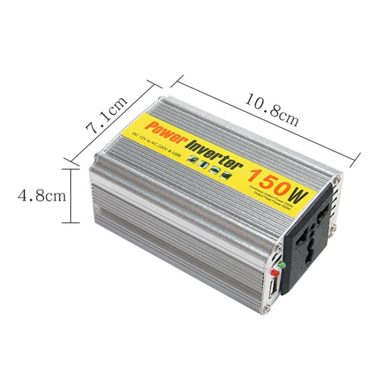 150W Car Inverter Modified Wave Automotive Power Conversion, Specification: 12V To 110V - Modified Square Wave by buy2fix | Online Shopping UK | buy2fix