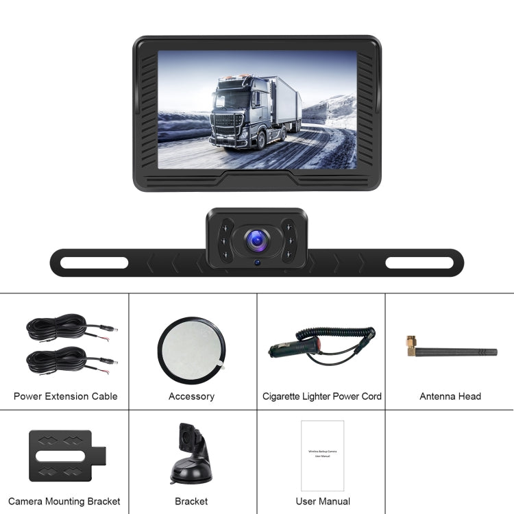 4.3-inch Car Reversing Camera & Monitor Set Rear View Dash Cam Standard - Rear View Cameras by buy2fix | Online Shopping UK | buy2fix