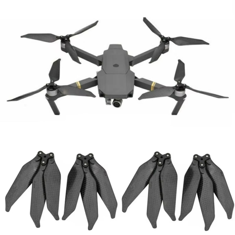 For DJI Mavic 2 Pro / Zoom 8743F Carbon Fiber Three-blade Propeller, Spec: 2pairs - DIY Propeller by buy2fix | Online Shopping UK | buy2fix