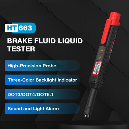 HABOTEST HT663 Motorcycle Vehicle Brake Fluid Moisture Detection Pen - Electronic Test by HABOTEST | Online Shopping UK | buy2fix