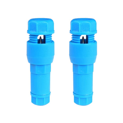 2pcs /Pack Stripping-free Thimble T-shaped Connector Downlight Wiring-free Connector(Blue) - Booster Cable & Clip by buy2fix | Online Shopping UK | buy2fix