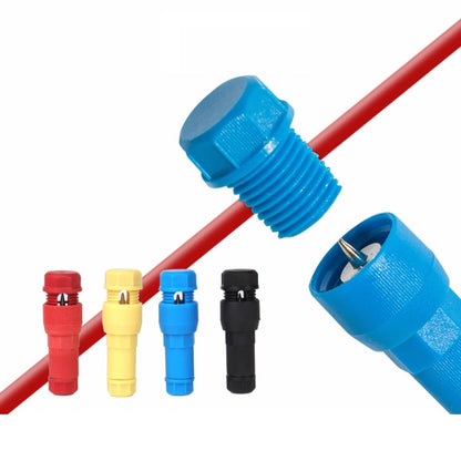 2pcs /Pack Stripping-free Thimble T-shaped Connector Downlight Wiring-free Connector(Blue) - Booster Cable & Clip by buy2fix | Online Shopping UK | buy2fix