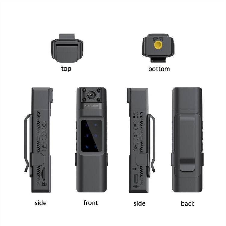 WIFI HD Night Vision Chest-Worn Work Recorder Cycling Camera, Model: L13+128G TF Card+Bracket - Video Cameras by buy2fix | Online Shopping UK | buy2fix