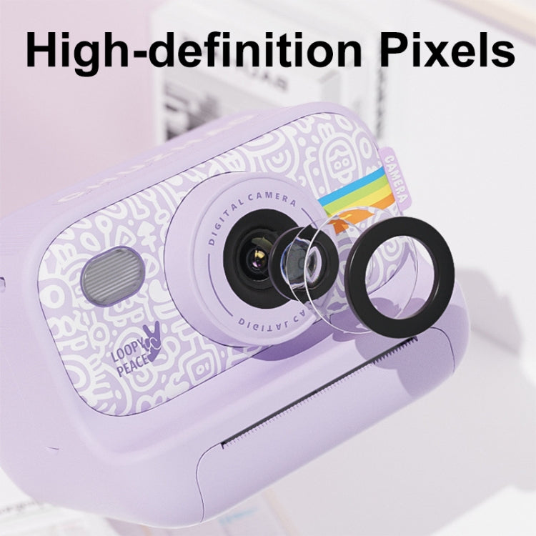 2.0-Inch LED Flash 1080P HD Recording Photo Printing Camera With 3-Rolls Paper, Color: White - Children Cameras by buy2fix | Online Shopping UK | buy2fix