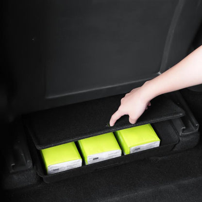 240 x 375 x 105mm For Tesla Model Y Car Under Seat Hidden Felt Storage Boxes - Stowing Tidying by buy2fix | Online Shopping UK | buy2fix