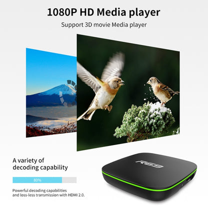 R69 1080P HD Smart TV BOX Android 4.4 Media Player wtih Remote Control, Quad Core Allwinner H3, RAM: 2GB, ROM: 16GB, 2.4G WiFi, LAN, AU Plug - Allwinner H3 by buy2fix | Online Shopping UK | buy2fix