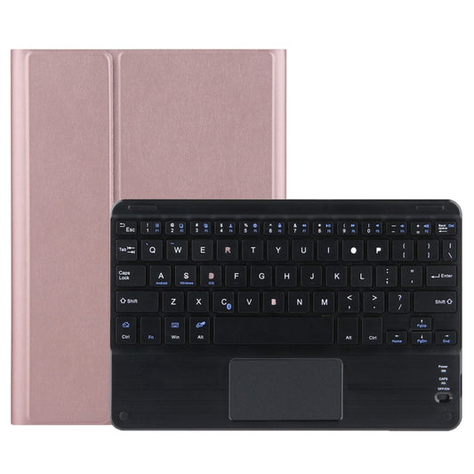 M10-C 2 in 1 Removable Bluetooth Keyboard + Leather Tablet Case with Touchpad & Holder for Lenovo Tab M10 TB-X505X (Rose Gold) - Lenovo Keyboard by buy2fix | Online Shopping UK | buy2fix