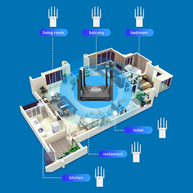 COMFAST CF-WR306S 300Mbps Wireless WiFi Signal Amplifier - Broadband Amplifiers by COMFAST | Online Shopping UK | buy2fix