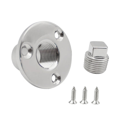 316 Stainless Steel Yacht Outlet Drain Valve with Screw - Marine Accessories & Parts by buy2fix | Online Shopping UK | buy2fix