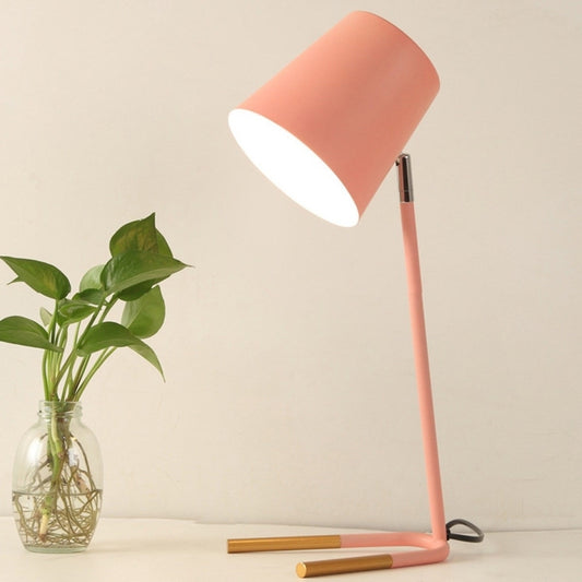 LED Eye-caring Table Lamp Modern Creative Minimalist Bedroom Bedside Lamp Student Study Table Lamp (Pink) - Desk Lamps by YWXLight | Online Shopping UK | buy2fix