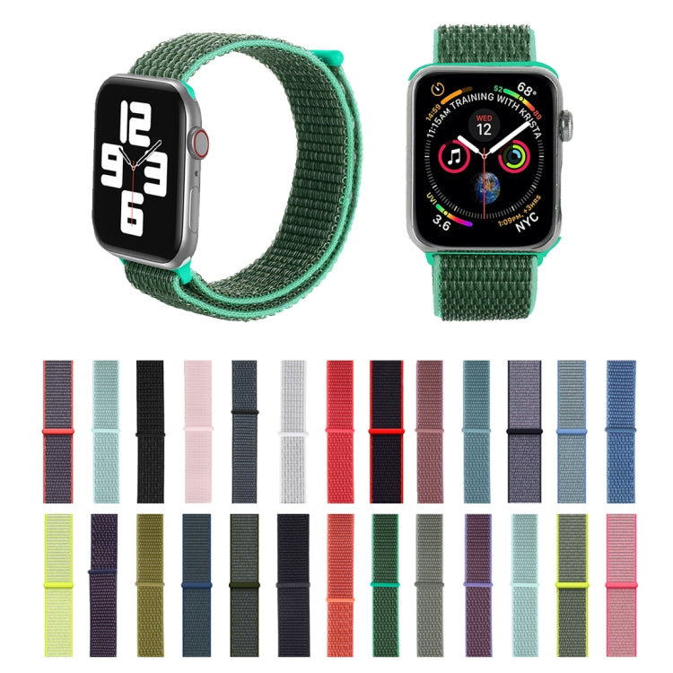 Simple Fashion Nylon Watch Band for Apple Watch Series 7 41mm / 6 & SE & 5 & 4 40mm / 3 & 2 & 1 38mm, with Magic Stick(Nightfall Black) - Watch Bands by buy2fix | Online Shopping UK | buy2fix