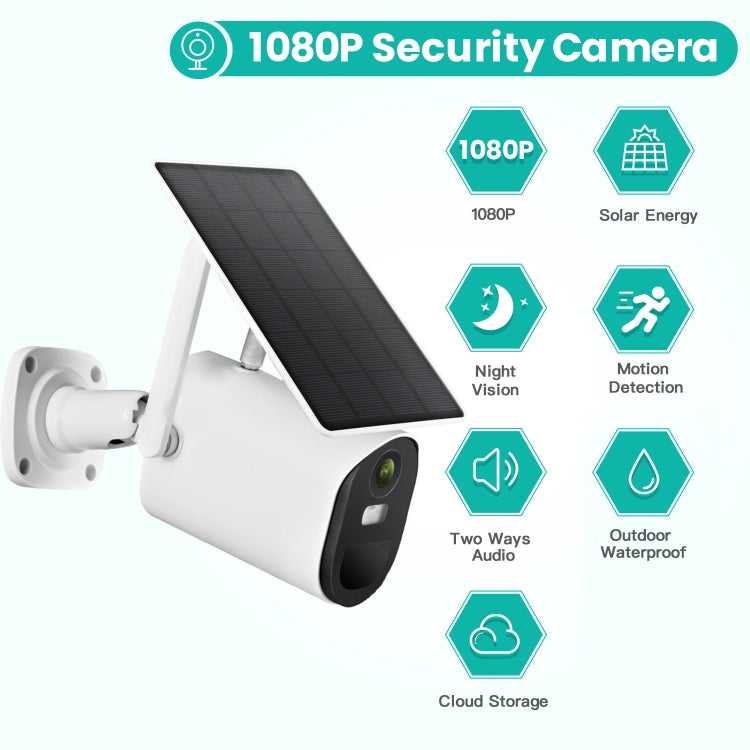 T20 1080P Full HD 4G (US Version) Solar Powered Camera, Support PIR Human Body Infrared Sensor, Night Vision, Two Way Audio, TF Card - Security by buy2fix | Online Shopping UK | buy2fix