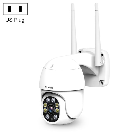 Sricam SP028 1080P HD Outdoor PTZ Camera, Support Two Way Audio / Motion Detection / Humanoid Detection / Color Night Vision / TF Card, US Plug - Security by Sricam | Online Shopping UK | buy2fix