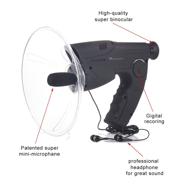 Solaraway TN-02 8X Prism Optical System Orbitor Natural Observer with Digital Recording, Support TF Card & Headphone Jack - Other Telescopes by buy2fix | Online Shopping UK | buy2fix