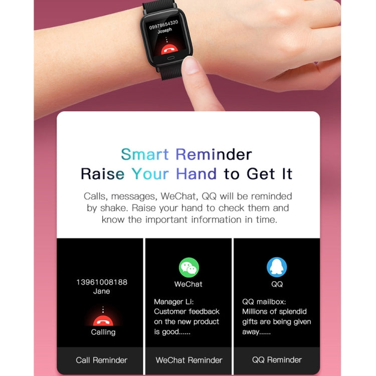 G20 1.3 inch TFT Color Screen Smart Bracelet IP67 Waterproof, Support Call Reminder/ Heart Rate Monitoring /Blood Pressure Monitoring/ Sleep Monitoring/Sedentary Reminder(Black) - Smart Wear by buy2fix | Online Shopping UK | buy2fix