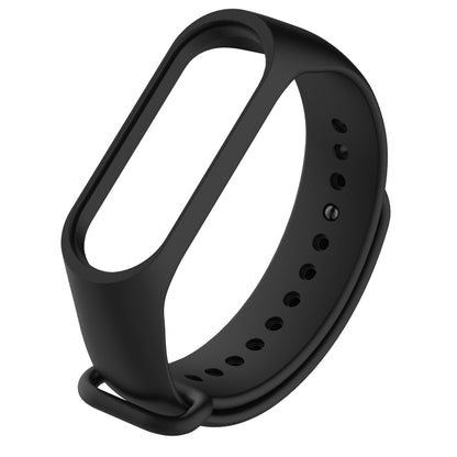 Pure Color Soft TPU  Watch Bands for Xiaomi Mi Band 4, Host Not Included(Black) - Smart Wear by buy2fix | Online Shopping UK | buy2fix