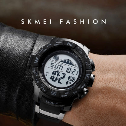 SKMEI 1380 Men Fashionable Outdoor 50m Waterproof Digital Watch Large Dial Sports Wrist Watch(Black) - Sport Watches by SKMEI | Online Shopping UK | buy2fix