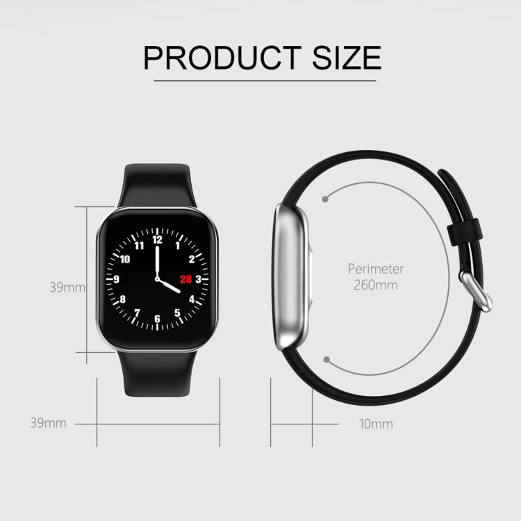 X16 1.3 inch TFT Color Screen IP67 Waterproof Bluetooth Smartwatch, Support Call Reminder/ Heart Rate Monitoring /Blood Pressure Monitoring/ Sleep Monitoring(Silver) - Smart Wear by buy2fix | Online Shopping UK | buy2fix