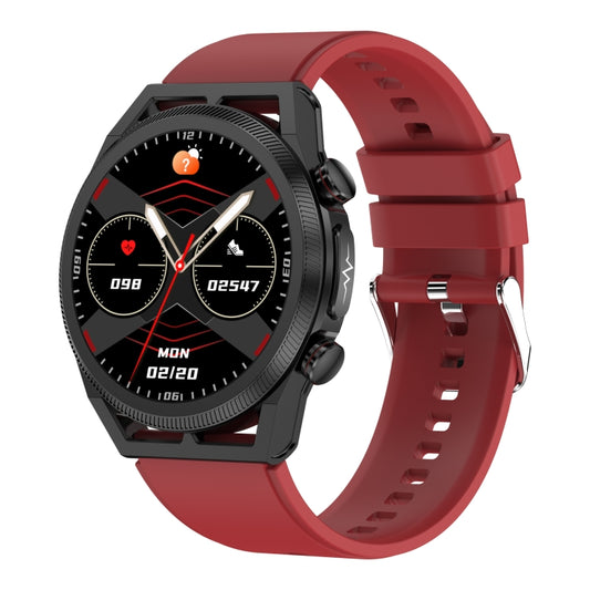 ET310 1.39 inch IPS Screen IP67 Waterproof Silicone Band Smart Watch, Support Body Temperature Monitoring / ECG (Red) - Smart Watches by buy2fix | Online Shopping UK | buy2fix