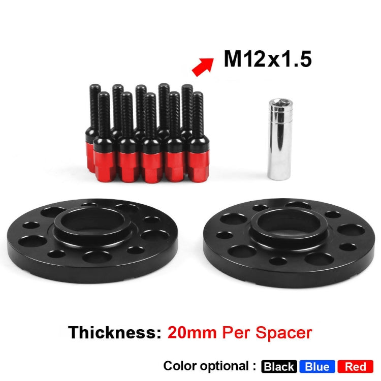 For Mercedes-Benz 20mm Car Modified Wheel Hub Flange Center Wheel Spacer with M12x1.5 Screws (Red) - In Car by buy2fix | Online Shopping UK | buy2fix