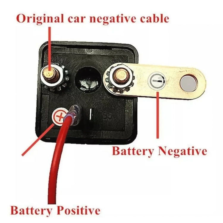 ZL180 12V 200A Car Relay Remote Rireless Battery Isolator with Battery Clip x 2 & Remote Control x 2 -  by buy2fix | Online Shopping UK | buy2fix