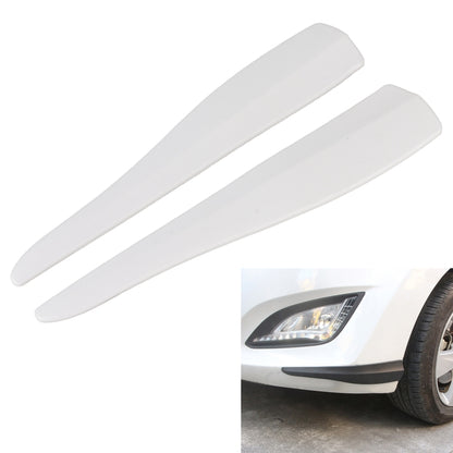 1 Pair Car Solid Color Silicone Bumper Strip, Style: Long (White) - Anti Collision Sticker by buy2fix | Online Shopping UK | buy2fix