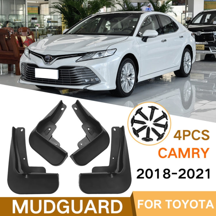 For Toyota Camry 2018-2021 4pcs/Set Car Auto Soft Plastic Splash Flaps Fender Guard - Mudguards by buy2fix | Online Shopping UK | buy2fix