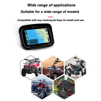 P502M Motorcycles Portable Waterproof 5 inch Wireless Carplay GPS Navigator - Electrical Instruments by buy2fix | Online Shopping UK | buy2fix