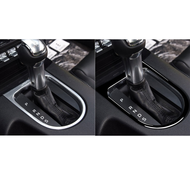 For Ford Mustang 2015-2020 Car Gear Panel Frame Decorative Sticker, Left and Right Drive Universal(Black) - In Car by buy2fix | Online Shopping UK | buy2fix